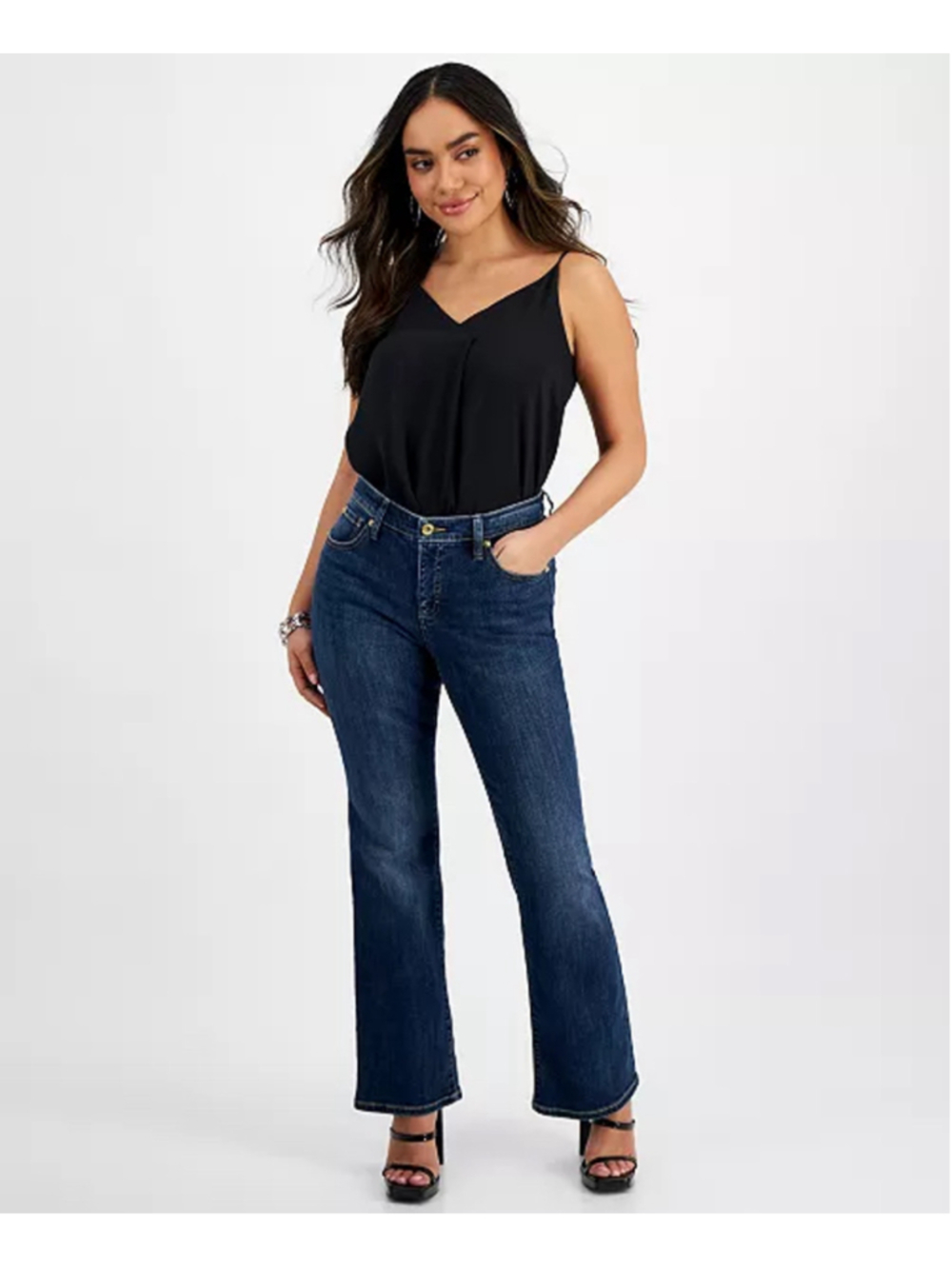 Women's INC International Concepts Straight Leg Jeans, Blue
